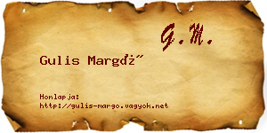 Gulis Margó névjegykártya
